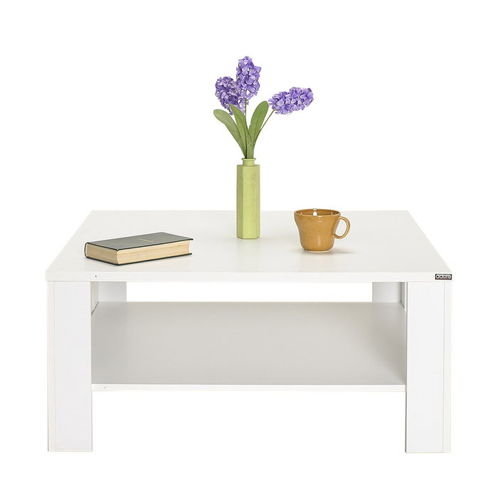 Hanah Home Mesa de Centro Blanca con Almacenamiento Hanah Home Mesa de Centro Blanca con Almacenamiento